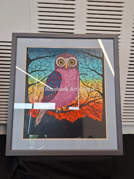 Pink Owl by Maryanne Wolter-Pryke
