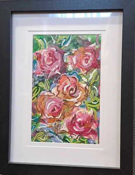 Decorative Art Roses by Laurie Mazza-Davies