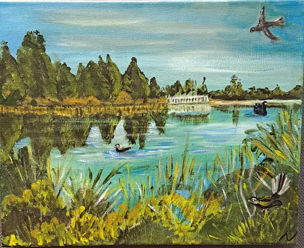 Lake Rotopiko by Nan Poppe