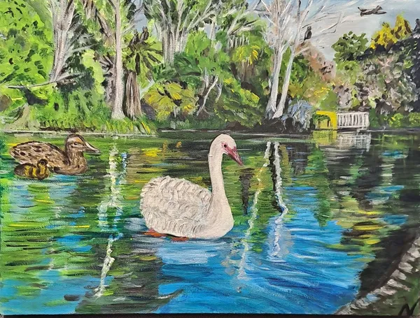 Lake Rotopiko 2 by Nan Poppe