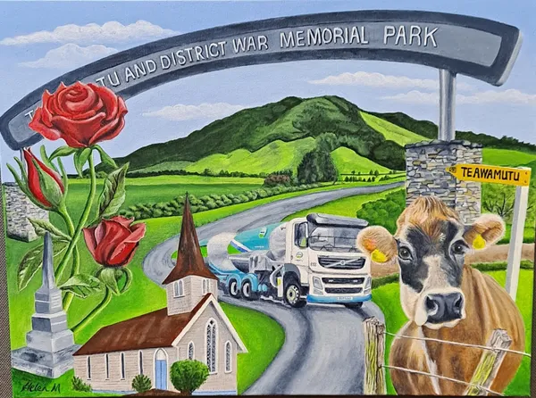 Te Awamutu Montage by Helen Malcolm