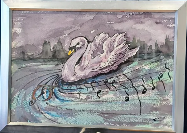 Music Challenge "The Dreamy Swan of Saint Saens" by Teresa Crowe